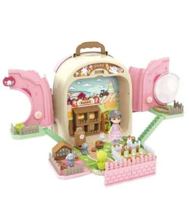 WOOPIE Królik w Plecaku 3w1 Farma Domek Ogródek