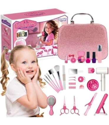 WOOPIE Salon Fryzjerski Kosmetyczka w Kuferku 2w1 43 el.