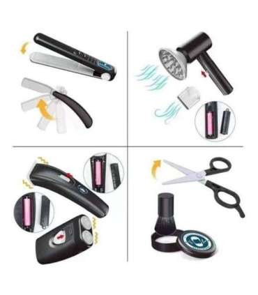 WOOPIE Barber Zestaw Fryzjerski dla Dzieci Salon Stylizacji 24el.