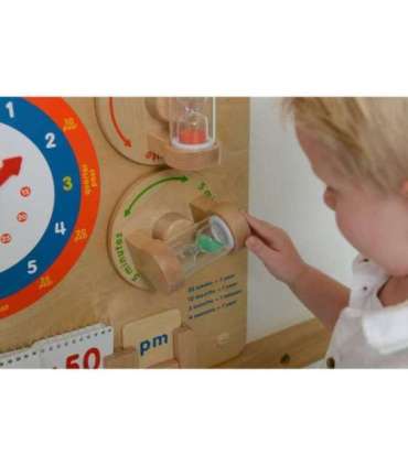 MASTERKIDZ Nauka O Czasie Czytanie Godziny - Tablica Edukacyjna