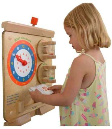 MASTERKIDZ Nauka O Czasie Czytanie Godziny - Tablica Edukacyjna