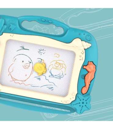 WOOPIE Znikopis Tablica Magnetyczna Kolorowa Stempelki Motyw Oceanu Zielony