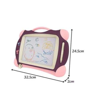 WOOPIE Znikopis Tablica Magnetyczna Kolorowa + 2 Stempelki Fioletowy