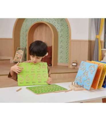 VIGA Tablica Grafomotoryczna Kształty Nauka Pisania