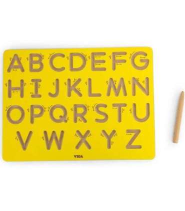 VIGA Tablica Grafomotoryczna Duże Litery Nauka Pisania