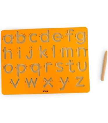 VIGA Tablica Grafomotoryczna Małe Litery Nauka Pisania