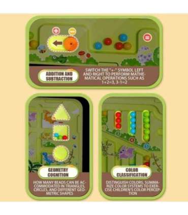 WOOPIE Magnetyczny Labirynt 2w1 Gra Chińczyk