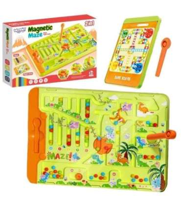 WOOPIE Magnetyczny Labirynt 2w1 Gra Chińczyk