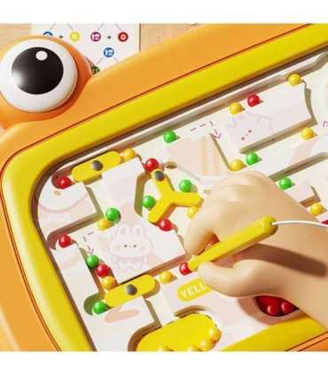 WOOPIE Tablica Magnetyczna Montessori Labirynt Krab Pomarańczowa