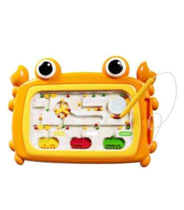 WOOPIE Tablica Magnetyczna Montessori Labirynt Krab Pomarańczowa