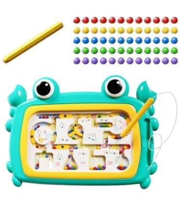 WOOPIE Tablica Magnetyczna Montessori Labirynt Krab Turkusowa