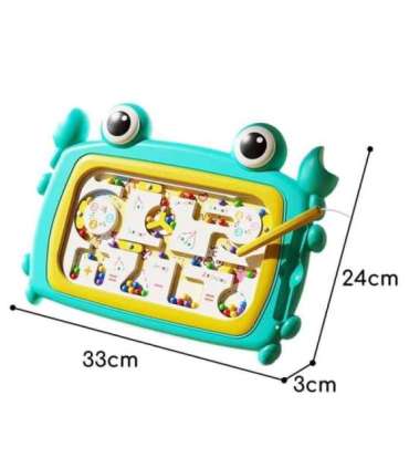 WOOPIE Tablica Magnetyczna Montessori Labirynt Krab Turkusowa