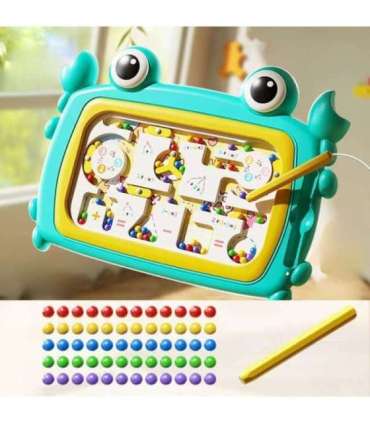 WOOPIE Tablica Magnetyczna Montessori Labirynt Krab Turkusowa