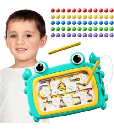 WOOPIE Tablica Magnetyczna Montessori Labirynt Krab Turkusowa