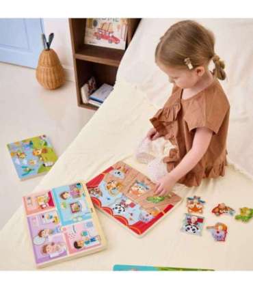 VIGA Puzzle Dźwiękowe Dopasuj Muzykujące Zwierzęta