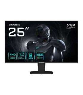 GIGABYTE GS25F2A 25" FHD Gaming Monitor - 1920 x 1080, 240Hz, 1ms, 300 cd/m², Display HDR 10, HDMI 2.0, Displayport 1.4