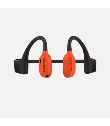 Suunto Wing 2 Coral Orange wireless bone conduction headphones with power bank