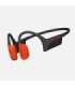 Suunto Wing 2 Coral Orange wireless bone conduction headphones with power bank