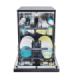 Dishwasher CF 5C6F0B Free standing Width 59.7 cm Number of place settings 15 Number of programs 8 Energy