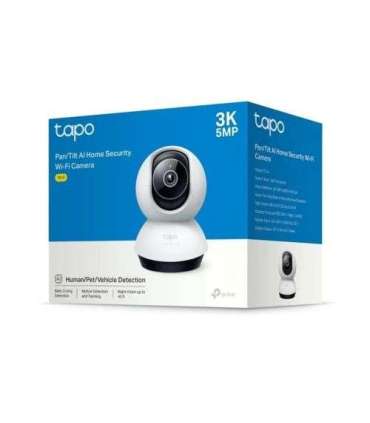 TP-Link Camera Tapo TC74 Wi-Fi Indoor Security Pan/Tilt, 1080P, Night Vision, 360 Degrees, White EU