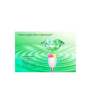 WOOX R5085 Diamond Smart LED Bulb, E27, RGB LED, 6W, 500 lumes, 2700 ~ 6500 K