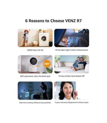 WOOX R4259 VENZ by WOOX R4259PT indoor HD camera 360 graden roteerbaar