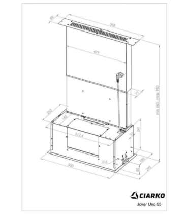 Hood  Ciarko Design Joker Uno 55 white