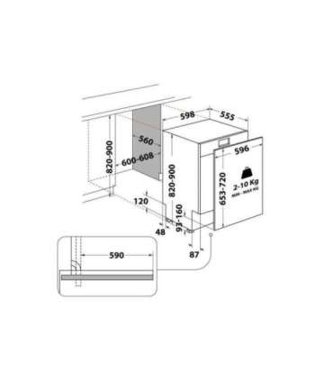 Built-in dishwasher Whirlpool