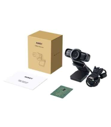 Aukey PC-LM3 Stream Series Autofocus Full HD Webcam with 1/3"-CMOS Sensor  black
