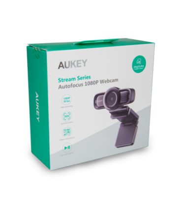 Aukey PC-LM3 Stream Series Autofocus Full HD Webcam with 1/3"-CMOS Sensor  black