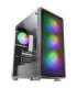 Mars Gaming MC-F Black, ATX Gaming Semitower, Full Tempered Glass Window, Metal-Mesh Front, 4x 120mm ARGB Fans