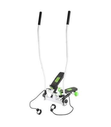S3085 GREEN-WHITE STEPPER WITH MOVABLE ARMS AND ROPES HMS