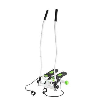 S3085 GREEN-WHITE STEPPER WITH MOVABLE ARMS AND ROPES HMS