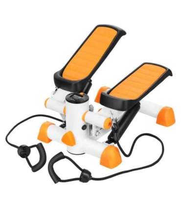 S3092 ORANGE-WHITE MINI STEPPER WITH ROPES HMS