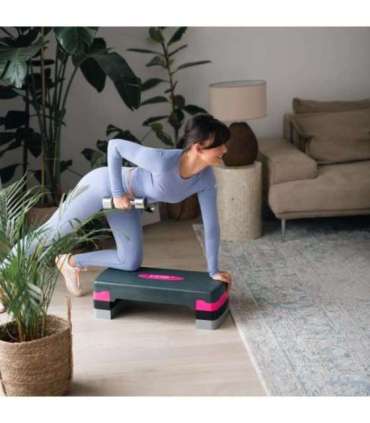 AS002 AEROBIC STEP HMS (pink - grey) HMS