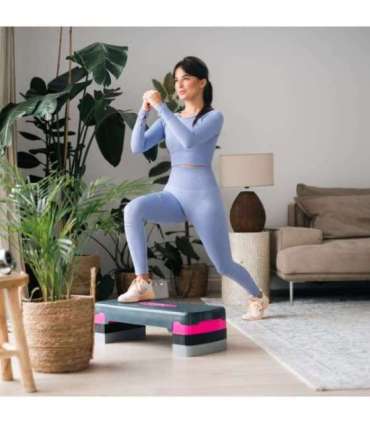 AS002 AEROBIC STEP HMS (pink - grey) HMS