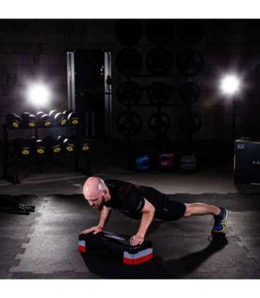 AS003 AEROBIC STEP HMS (black - red)