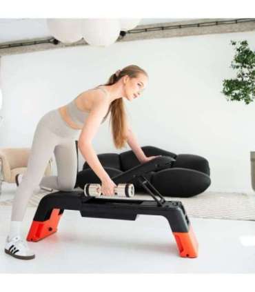 AS009 PRO ADJUSTABLE AEROBIC STEP WITH BENCH FUNCTION COMMERCIAL HMS