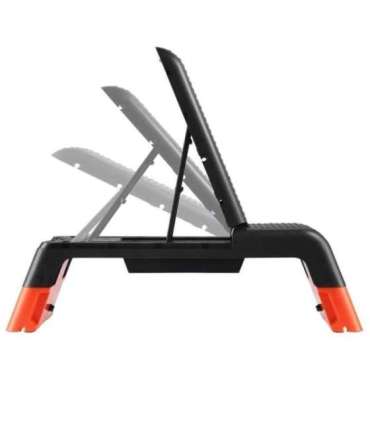 AS009 PRO ADJUSTABLE AEROBIC STEP WITH BENCH FUNCTION COMMERCIAL HMS
