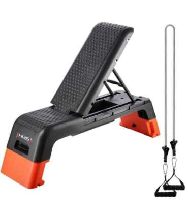 AS009 PRO ADJUSTABLE AEROBIC STEP WITH BENCH FUNCTION COMMERCIAL HMS