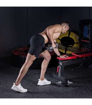 STC21 CHROME ADJUSTABLE DUMBBELLS IN A CASE 20KG HMS