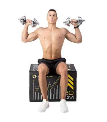 STC21 CHROME ADJUSTABLE DUMBBELLS IN A CASE 20KG HMS