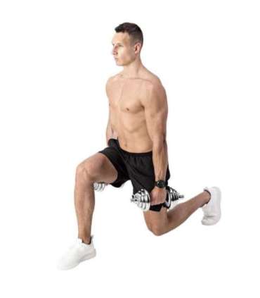 STC21 CHROME ADJUSTABLE DUMBBELLS IN A CASE 20KG HMS