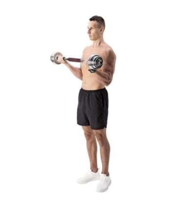 STC21 CHROME ADJUSTABLE DUMBBELLS IN A CASE 20KG HMS