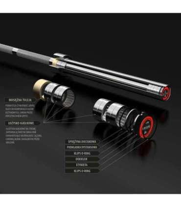 GO700 OLYMPIC BAR 220CM WITH LOCK JAW HMS PREMIUM