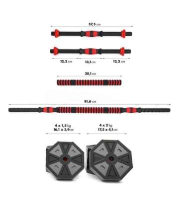 SGC15  BARBELL AND DUMBBELLS COMPOSITE 15 KG HMS