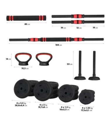 SGN130 PRO SET 6IN1 WEIGHT SET 30KG HMS