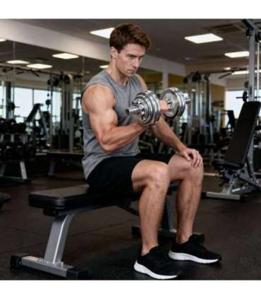 STC15 CHROME ADJUSTABLE DUMBBELLS IN A CASE 15KG HMS