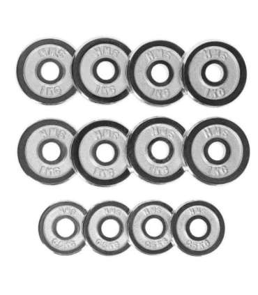 STC15 CHROME ADJUSTABLE DUMBBELLS IN A CASE 15KG HMS