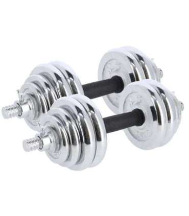 STC30 CHROME ADJUSTABLE DUMBBELLS IN A CASE 30KG HMS